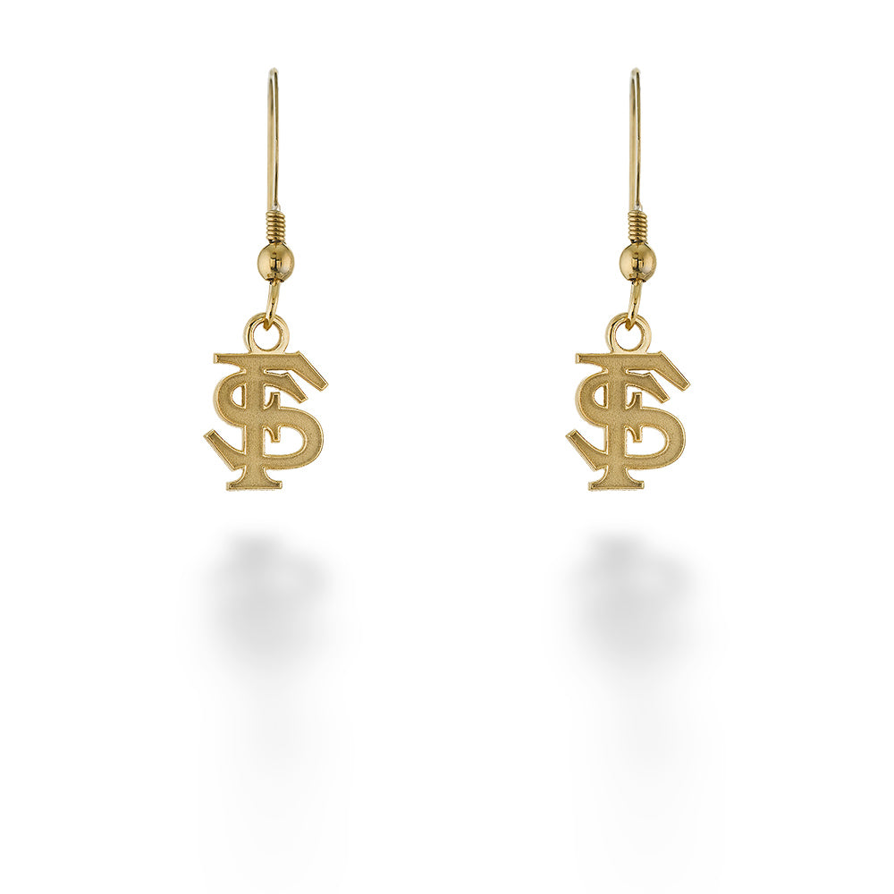 Gold Plated FSU Dangle Earrings