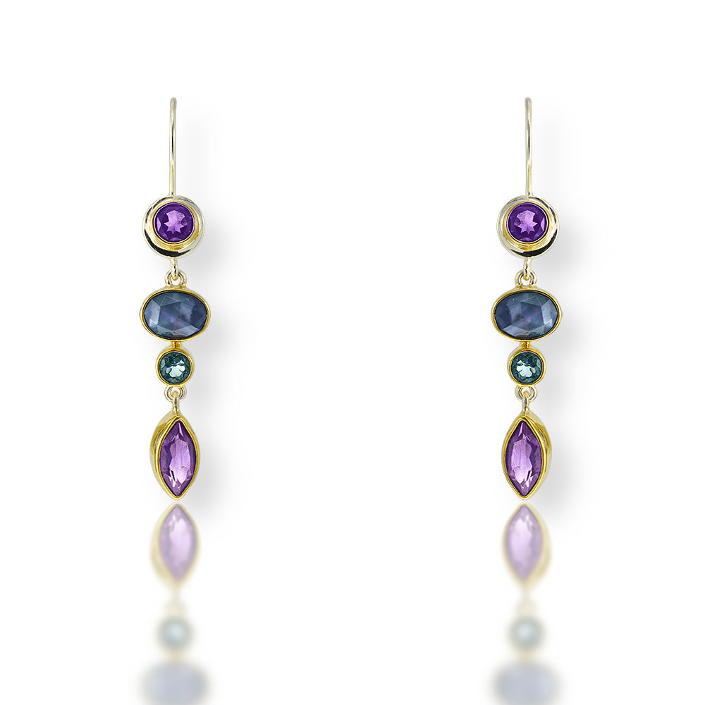 Drop Earrings from the Iridescence Collection by Michou