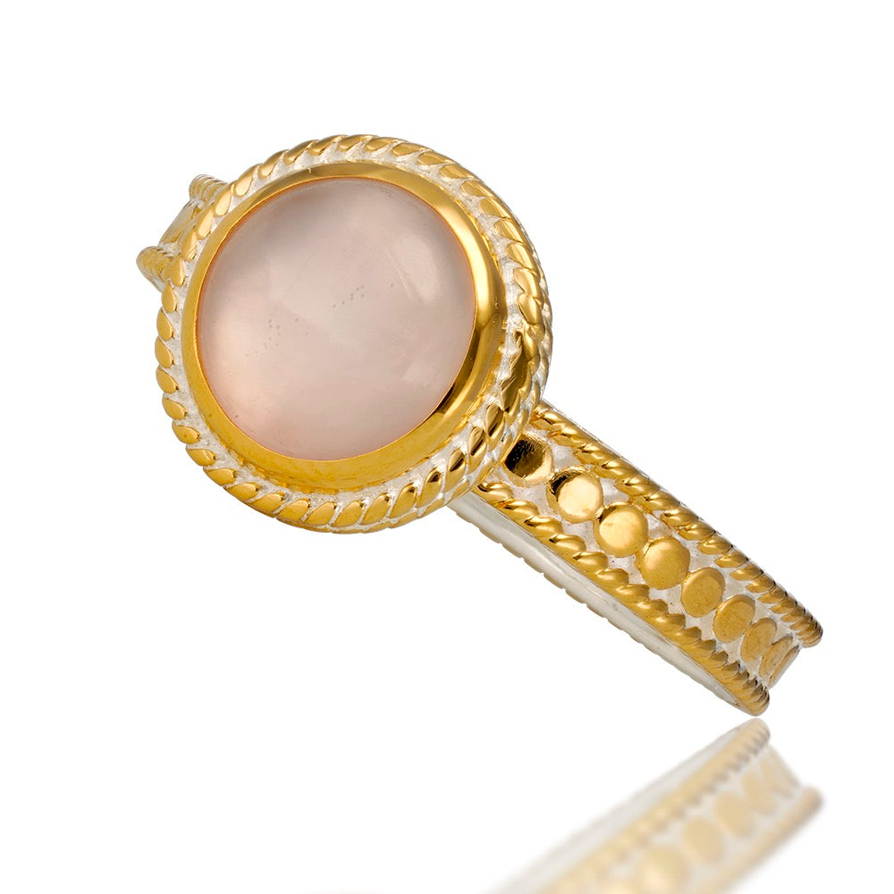 Rose Quartz Charity Ring by Anna Beck