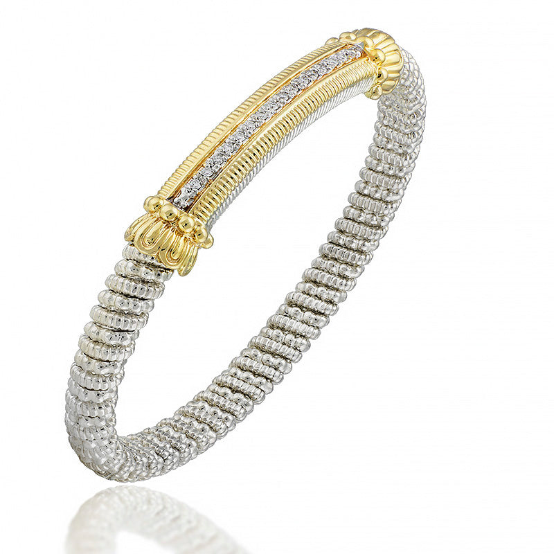 Diamond Bar Stacking Bracelet by Vahan