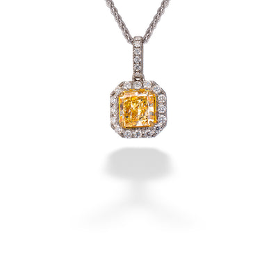 Fancy Yellow Diamond Pendant