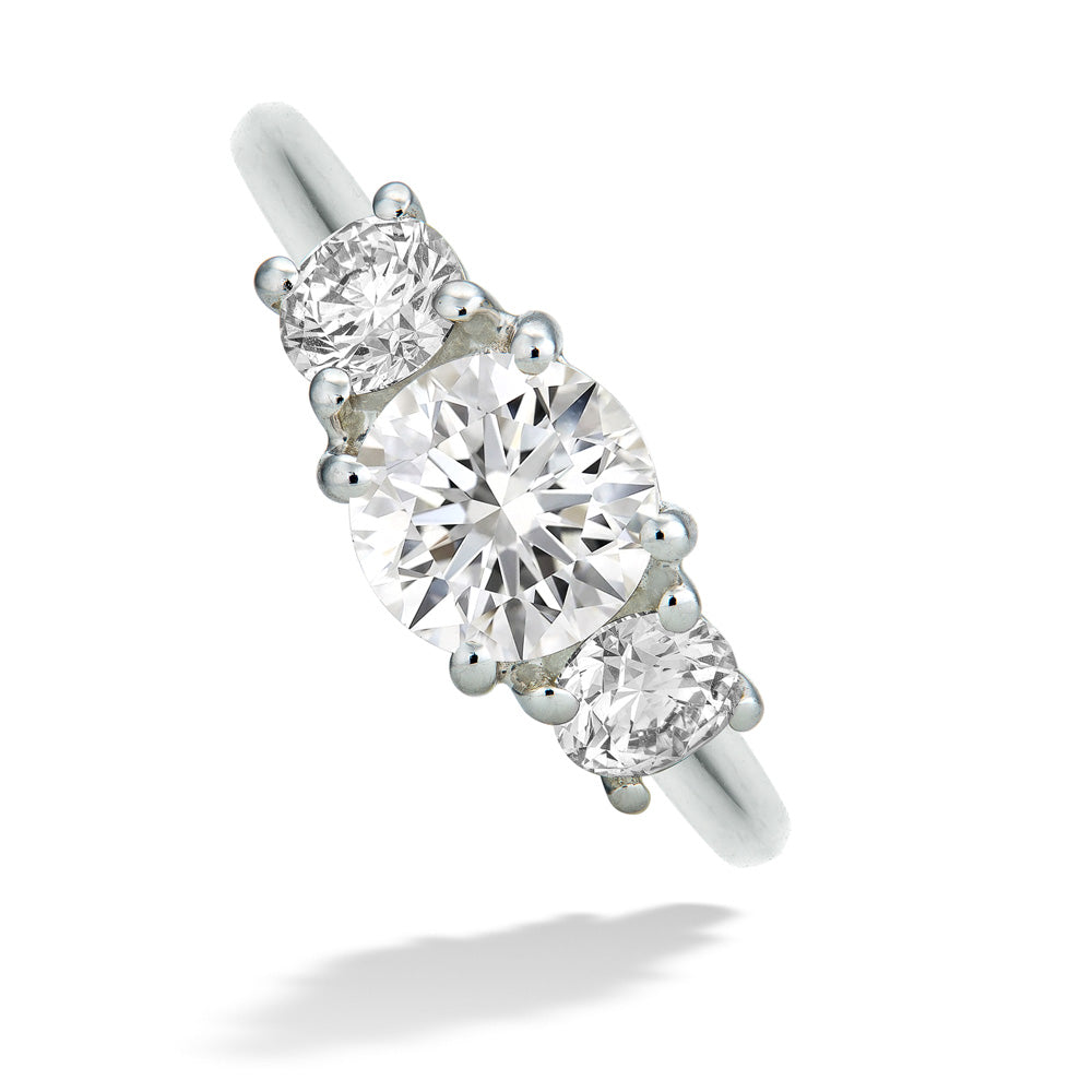 Three Stone Diamond Ring by De Beers Forevermark