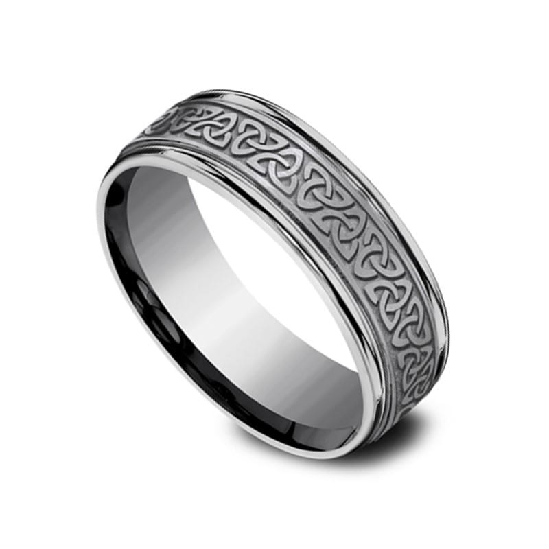 Tantalum Gray Celtic Love Knot Ring