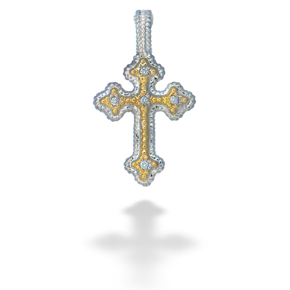 Diamond Cross Pendant by Vahan
