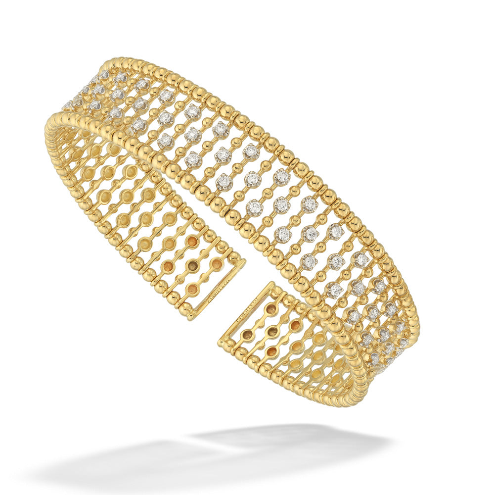 Diamond Bead Cuff Bujukan Bracelet by Gabriel & Co.