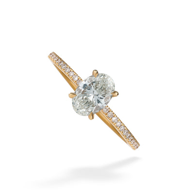 Oval Diamond Ring by De Beers Forevermark