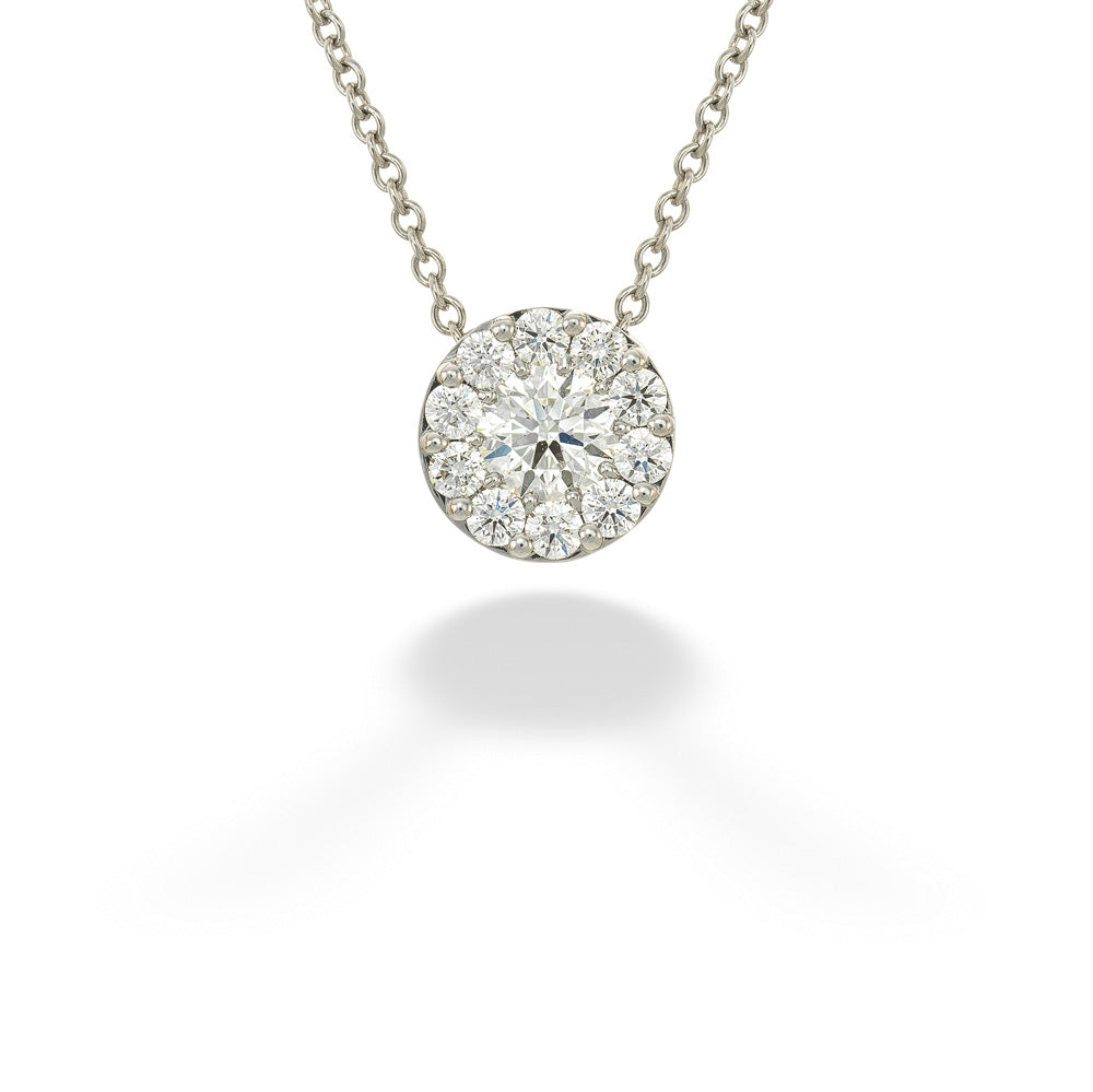 Round Diamond Fulfillment Pendant by Hearts on Fire