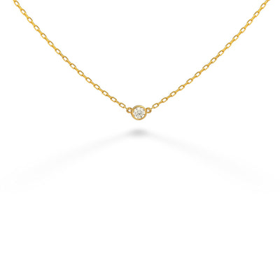 Diamond Bezel Set Necklace by De Beers Forevermark