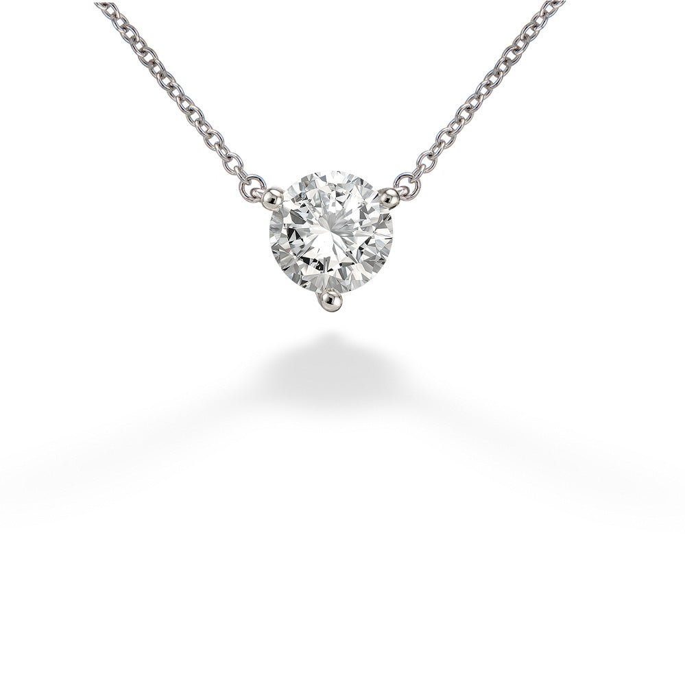 1ct Lab Grown Diamond Solitaire Necklace by Lightbox