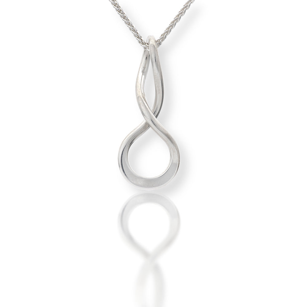 Sterling Silver Infinity Pendant Necklace by E.L. Designs