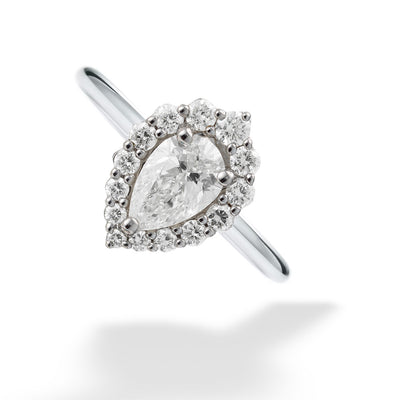 14K White Gold Diamond Ring by De Beers Forevermark