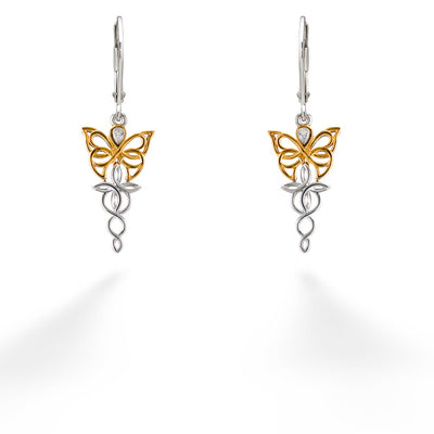 Butterfly Leverback Earrings by Keith Jack