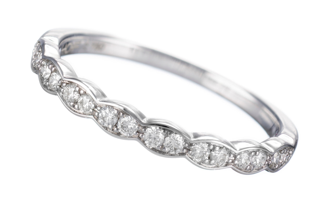 Lorelei Floral Diamond Band by Hearts on Fire
